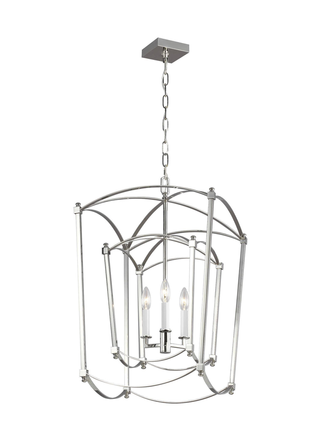 Polished Nickel 3 Light Lantern L70803