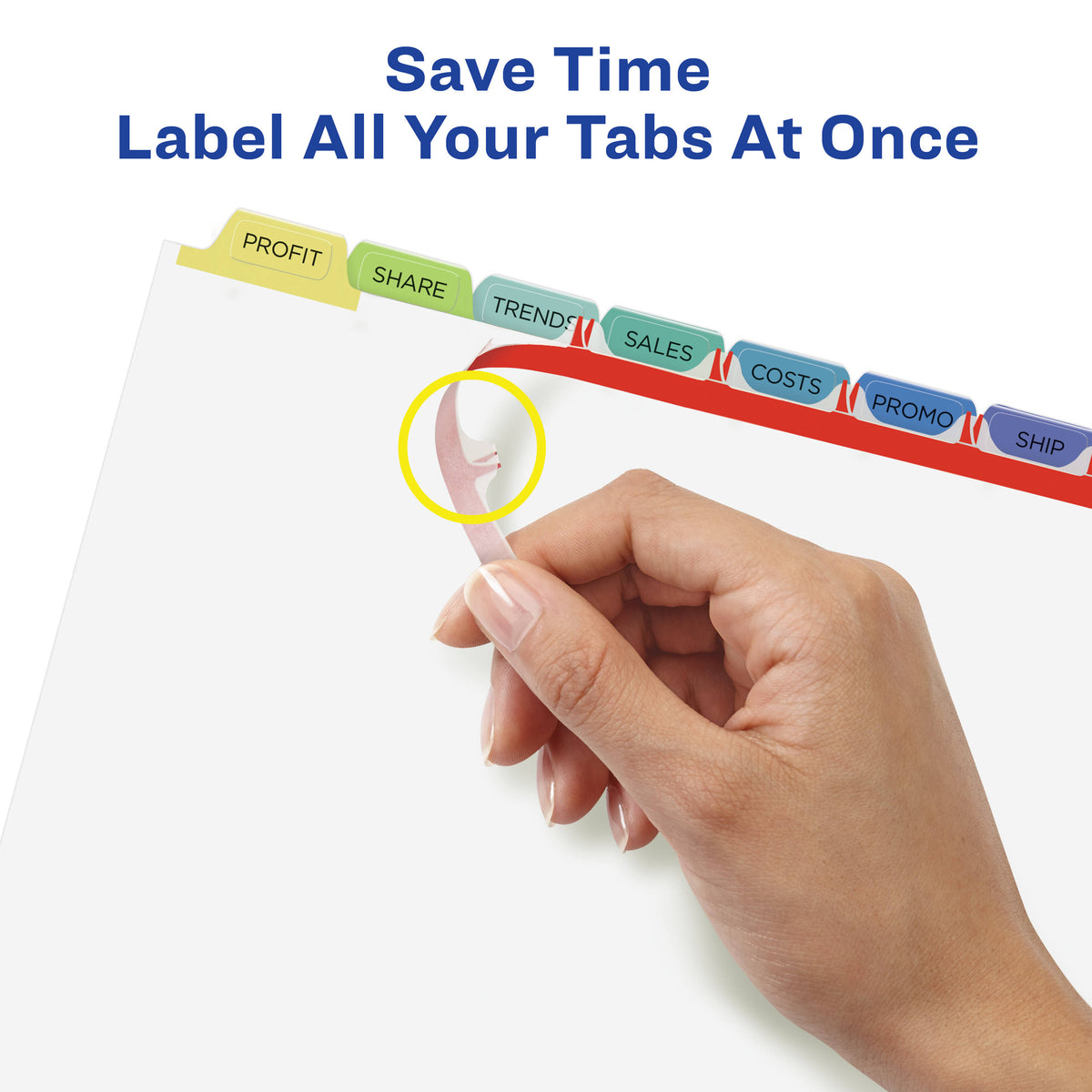 Clear Label Unpunched Dividers, 8-Tab, Ltr, 25 G240447