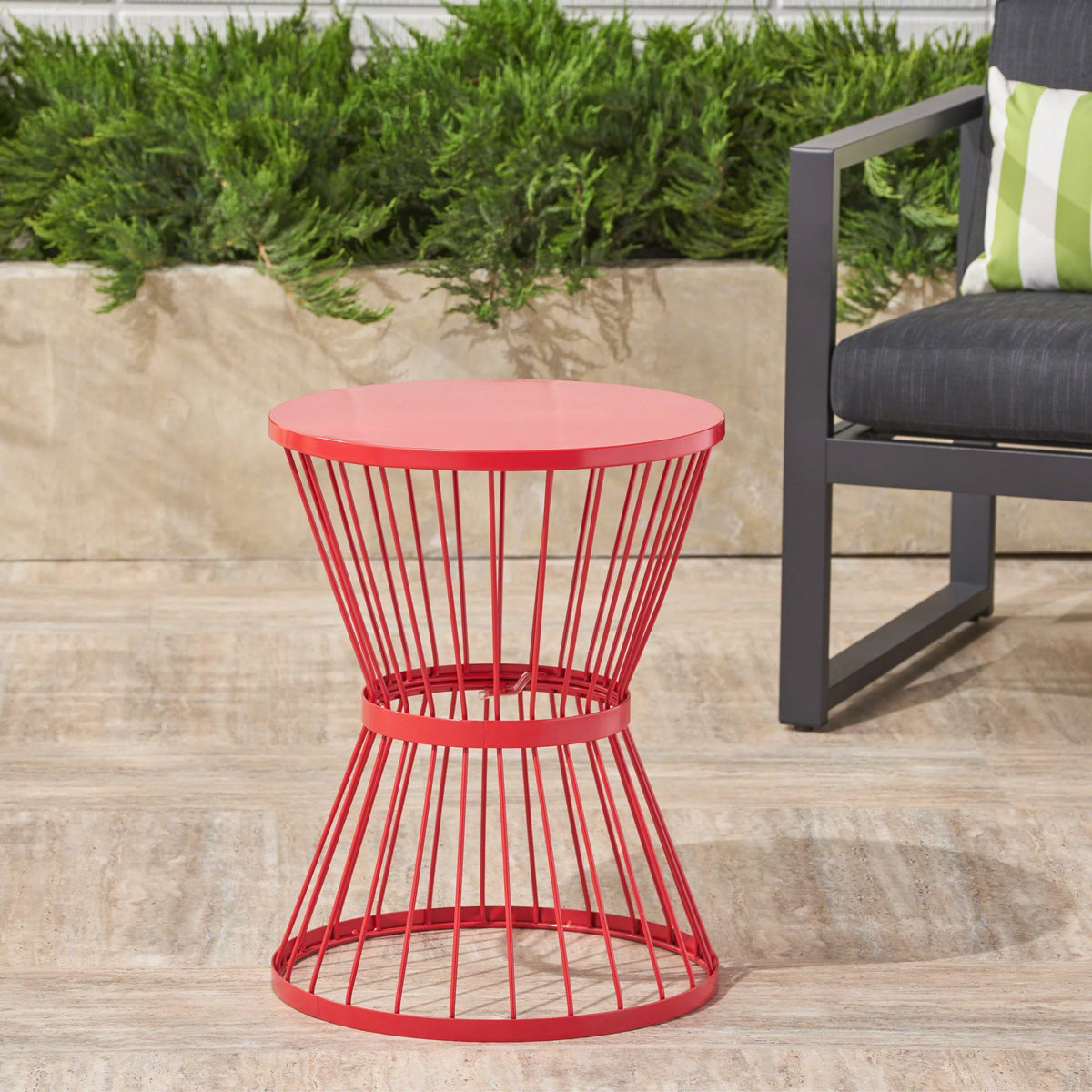 16 Inch Iron Side Table N334