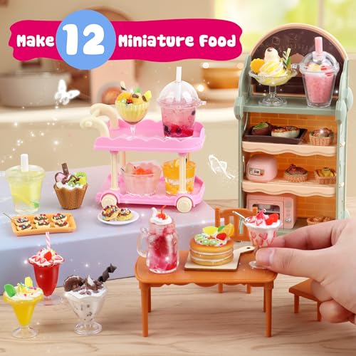 12 Making Miniature Food Toys Set, DIY, Resin Play, Kitchen Mini Pretend Play Food Set K9849