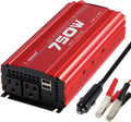 750W Car Power Inverter DC 12V to 110V AC Power Converter with 2 USB Outlet and 2 AC Outlet Q9330