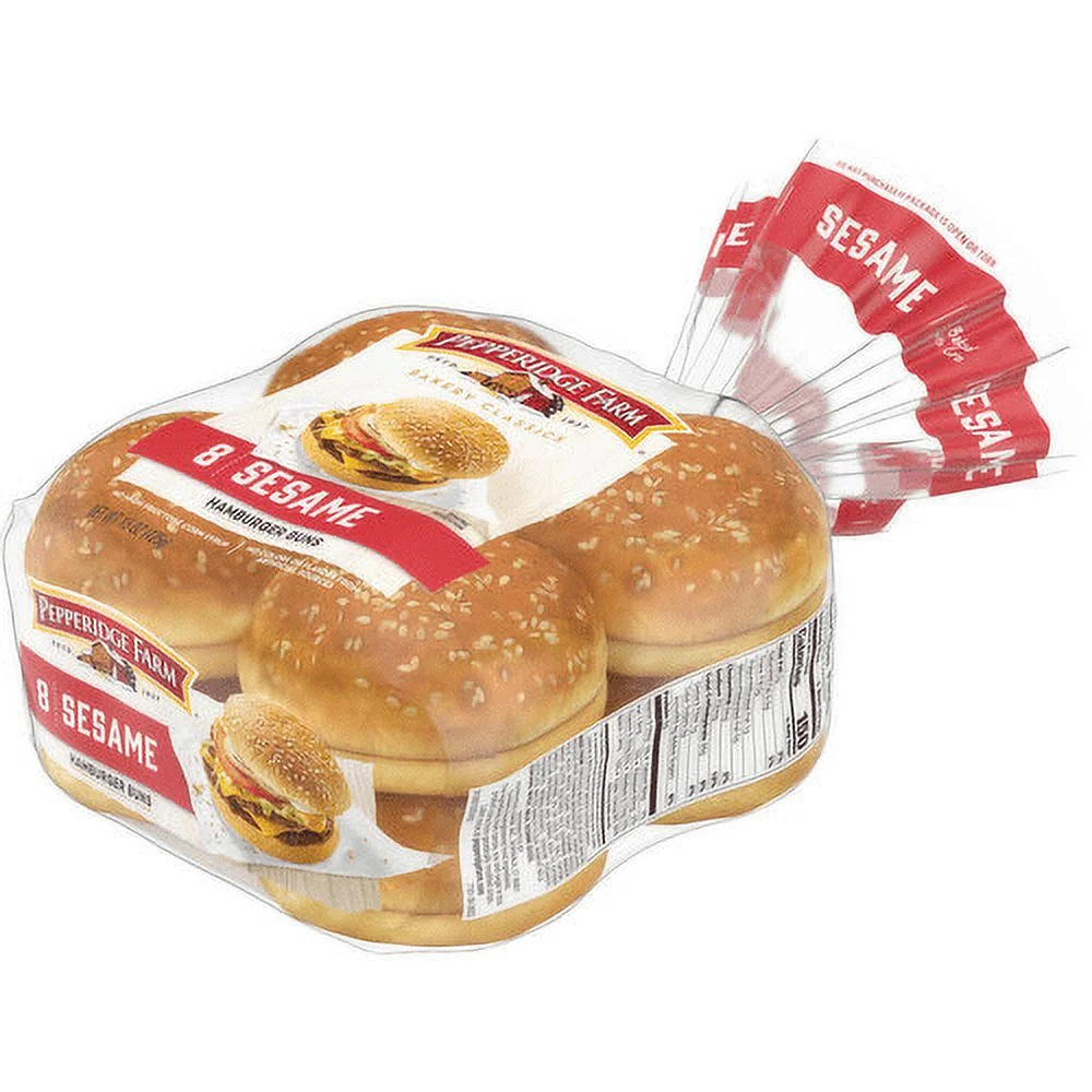 3-Pack 8 Count Sesame Hamburger Buns I1333