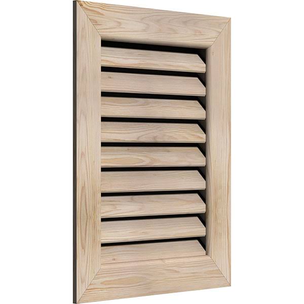 Unfinished Smooth Pine Gable Vent F6258