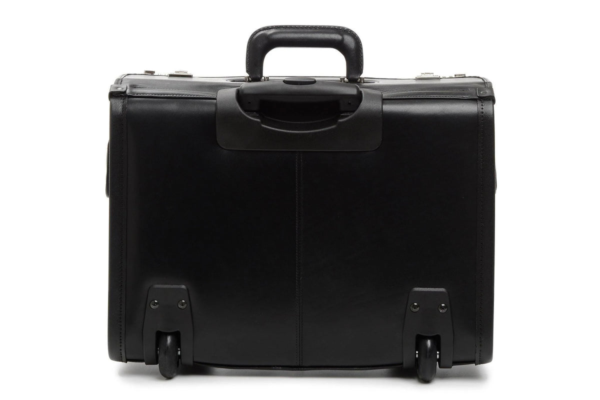 Wheeled Leather Catalog Case H33596
