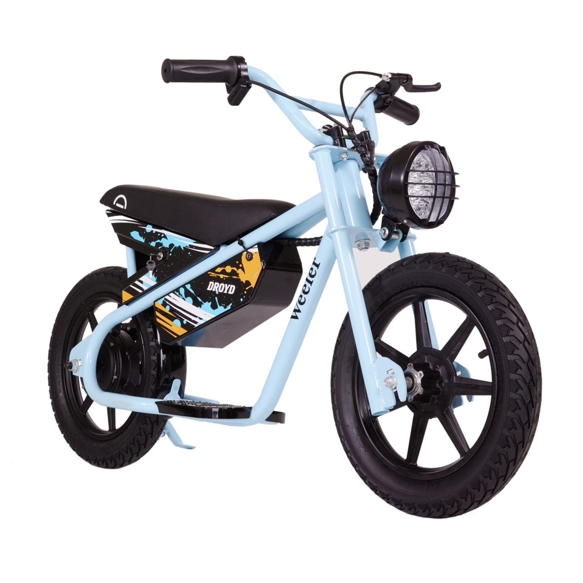 Electric Mini Bike for Kids, 200W, 6.2-10MPH, up to 8 Miles, Blue C981185