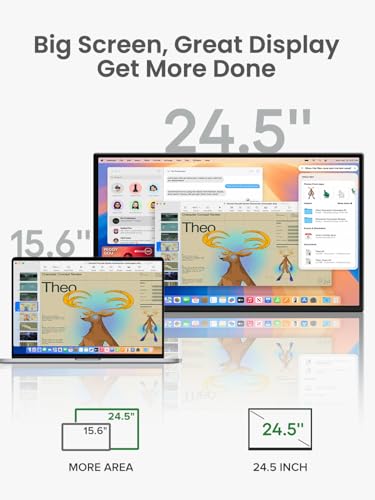 18.5 inch 120hz FHD Portable Monitor with VESA Kickstand HDR Speakers USB C Mini HDMI Y416697