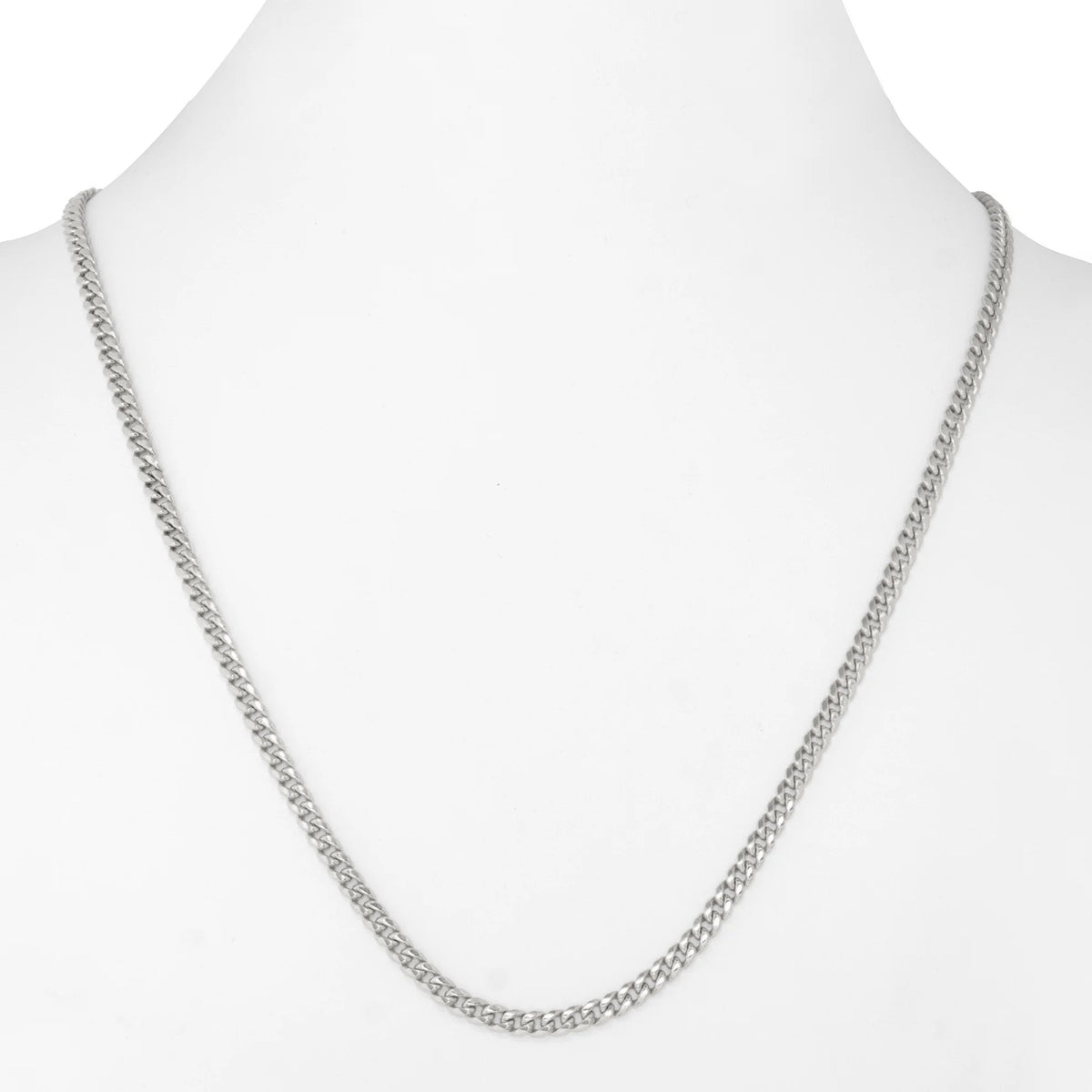 10k White Gold Miami Cuban Link Chain Necklace 16" - 30" P82369