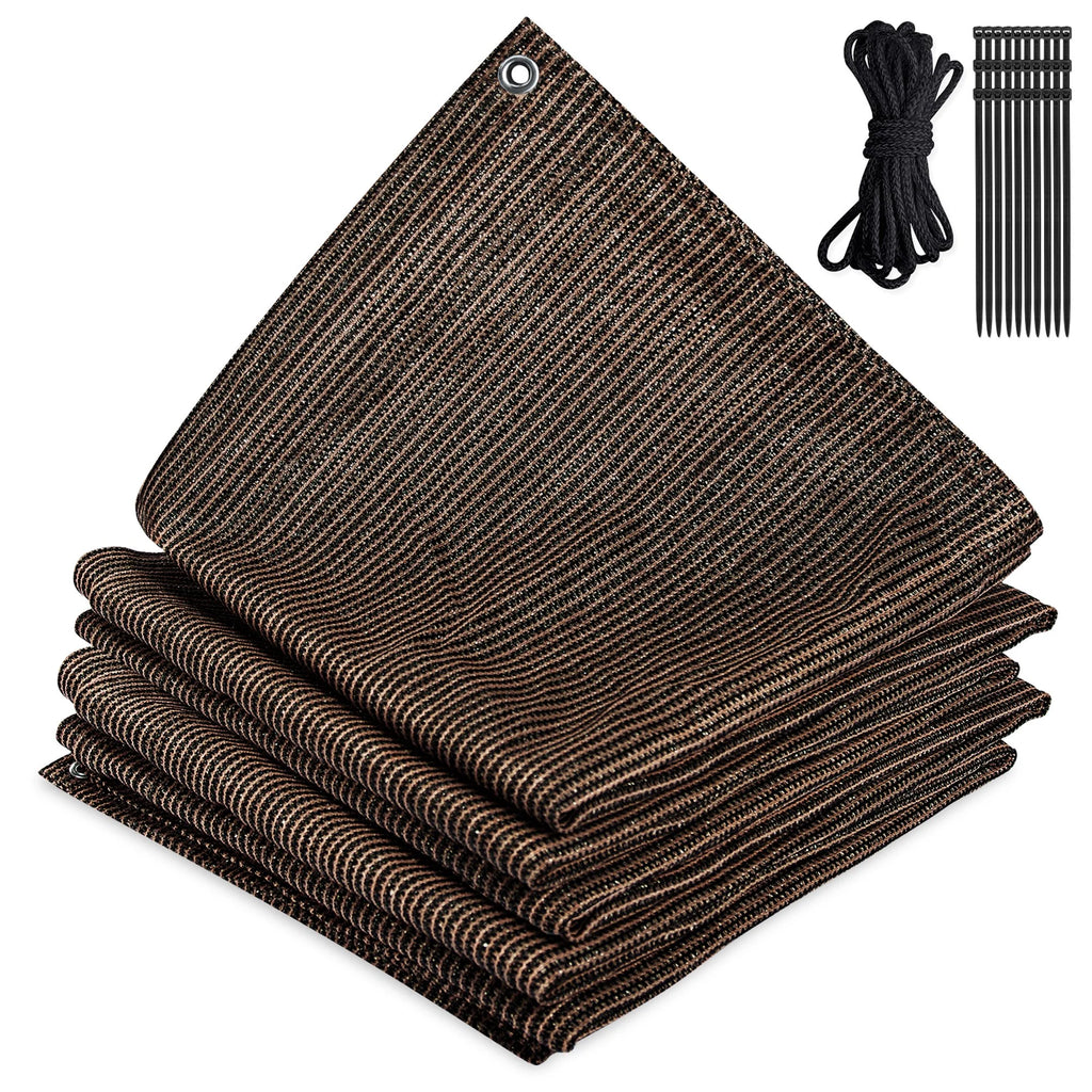10 x 10 FT Mocha Shade Cloth Tarp X9513