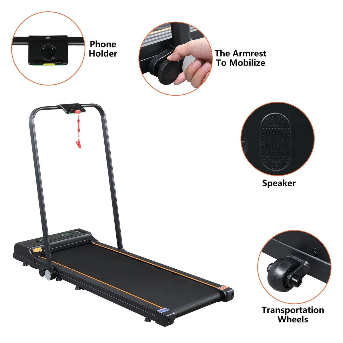 Folding Electric Walking Treadmill C4989