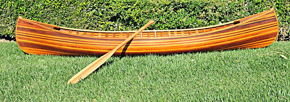 10 ft Wooden Canoe K8523