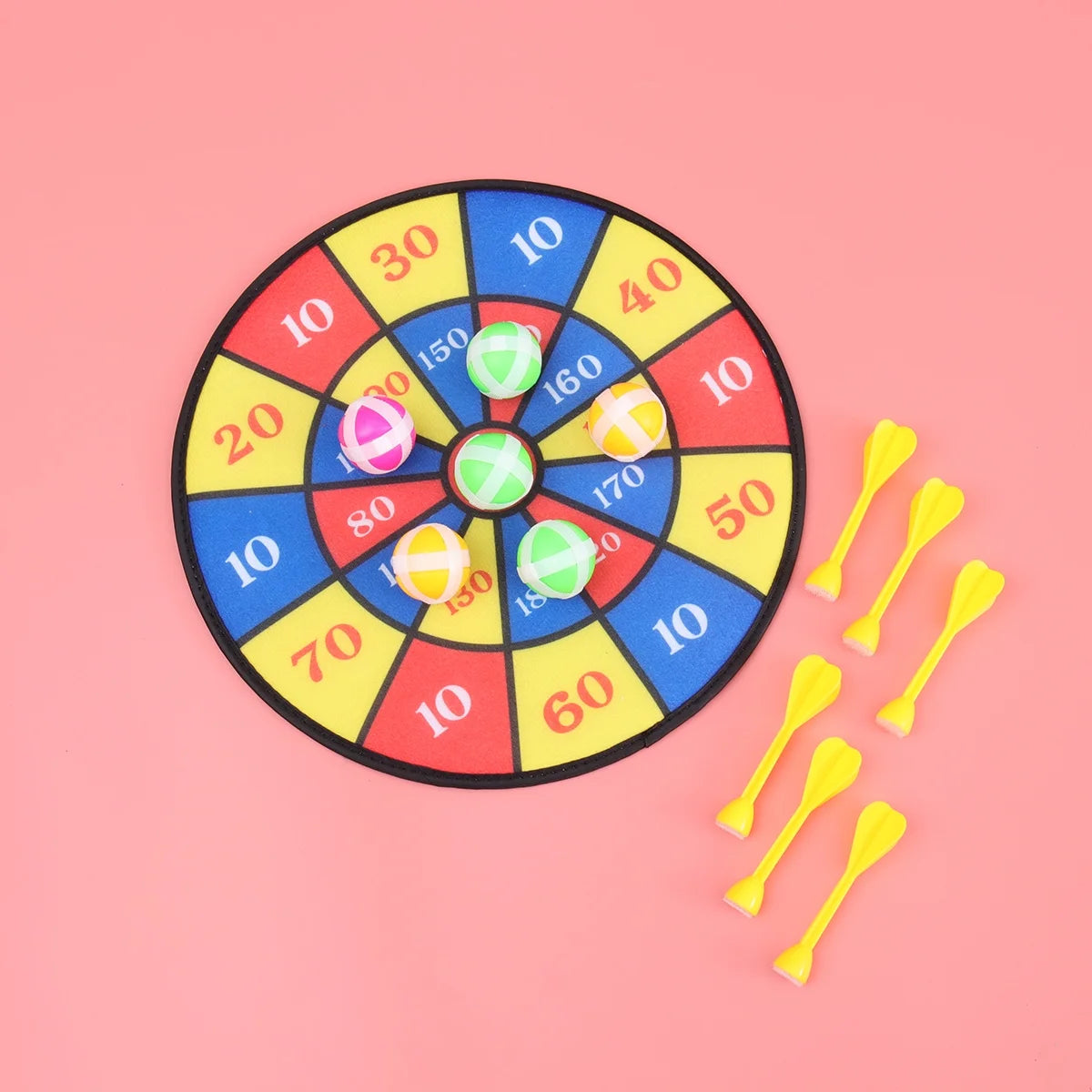 Flocking Dart Board with 4pcs Darts Dartboard Set P169