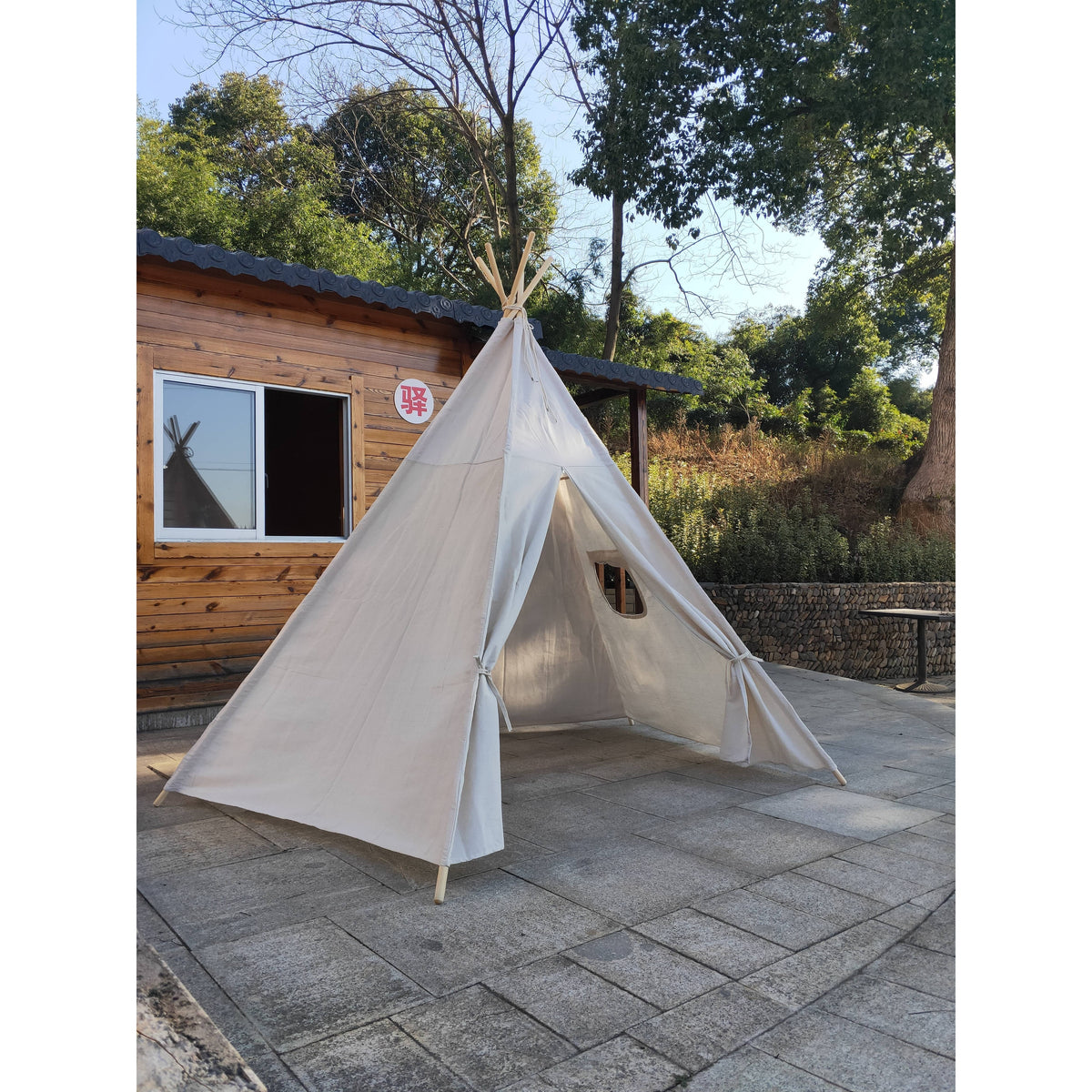 8 Ft OffWhite Teepee Tent R241191