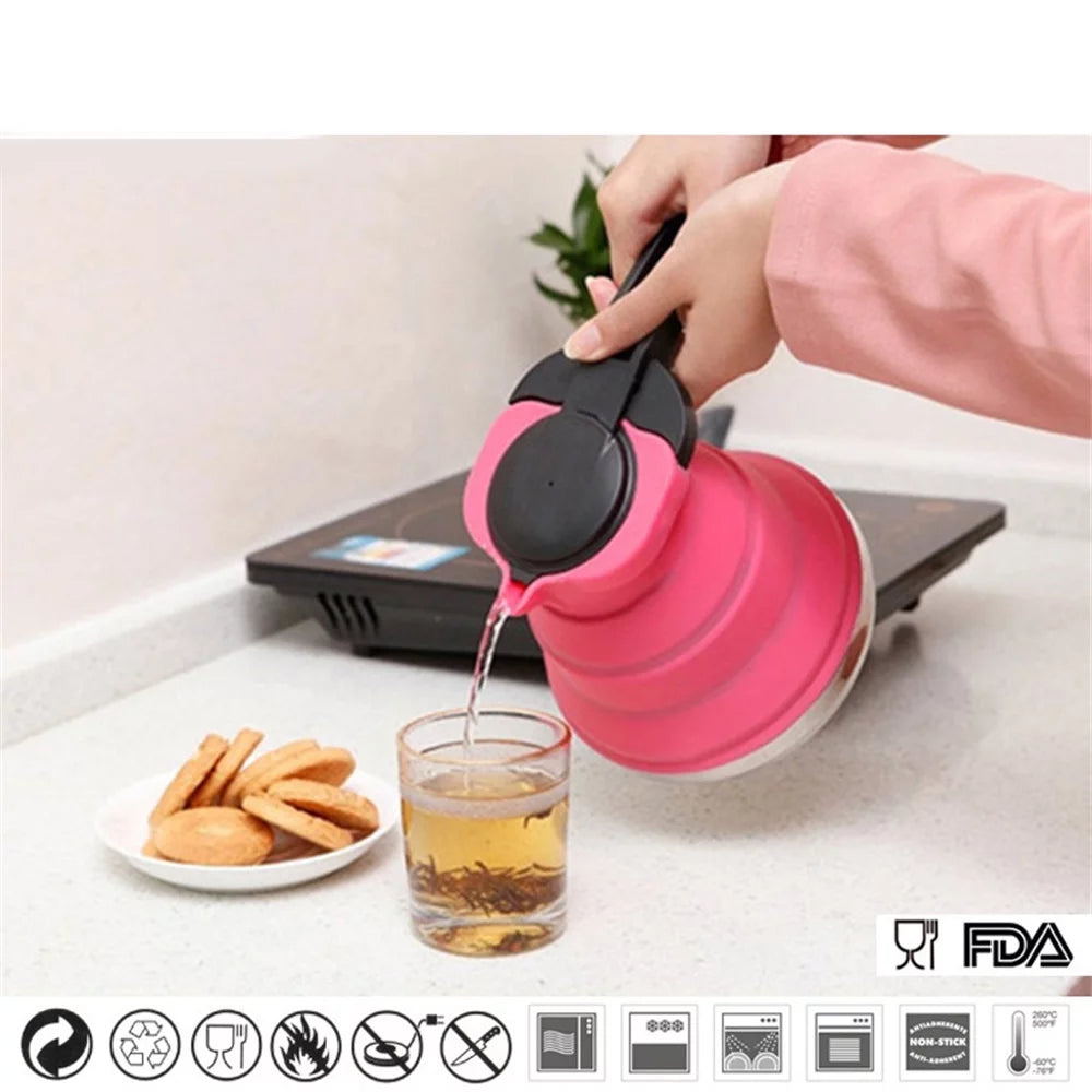 Foldable Silicone Camping Kettle J806