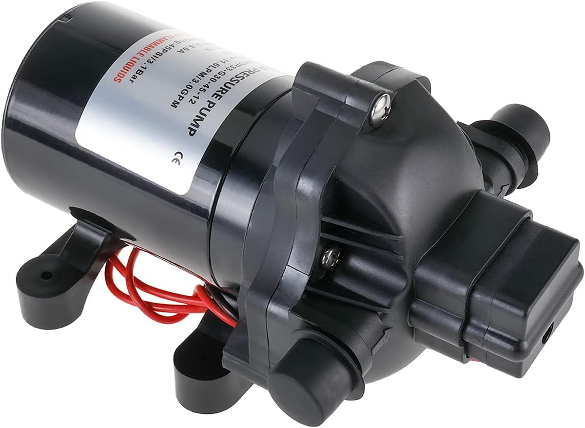 12V Water Pressure Diaphragm Pump 11.6 L/min 3.0 Gpm 45 Psi G605481