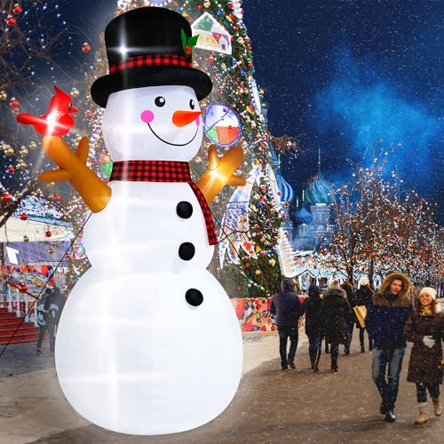 16FT Christmas Inflatable Snowman Outdoor Decorations with LED Lights Y6920