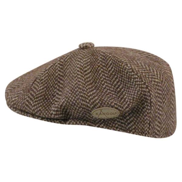 Black Wool Flat Cap C424081