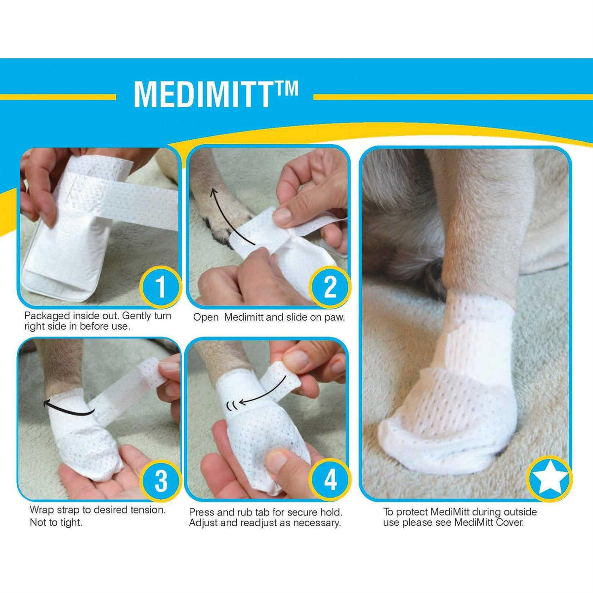 Paw Bandages for Dogs Cats and Pets I948