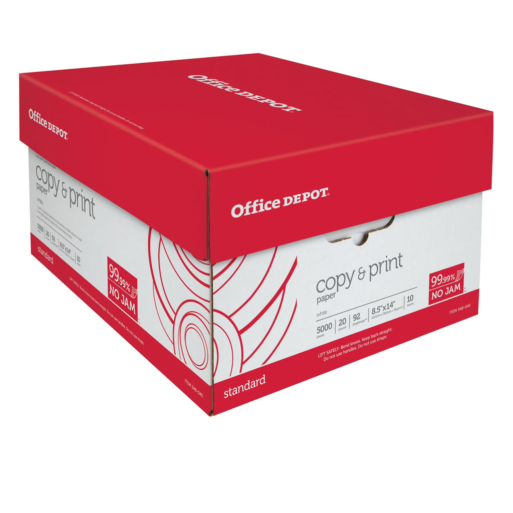 Legal Size 20 Lb Copy Paper, Case Of 10 Reams P9584