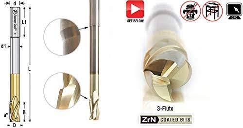 Extra Long CNC Carving Flat Bottom Bit Q6151