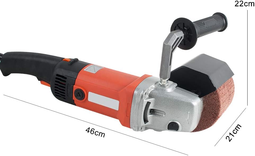 1400W 110V Electric Polisher 6 Speed Adjustable Handheld Sander with 2 Polishing Wheels R678589