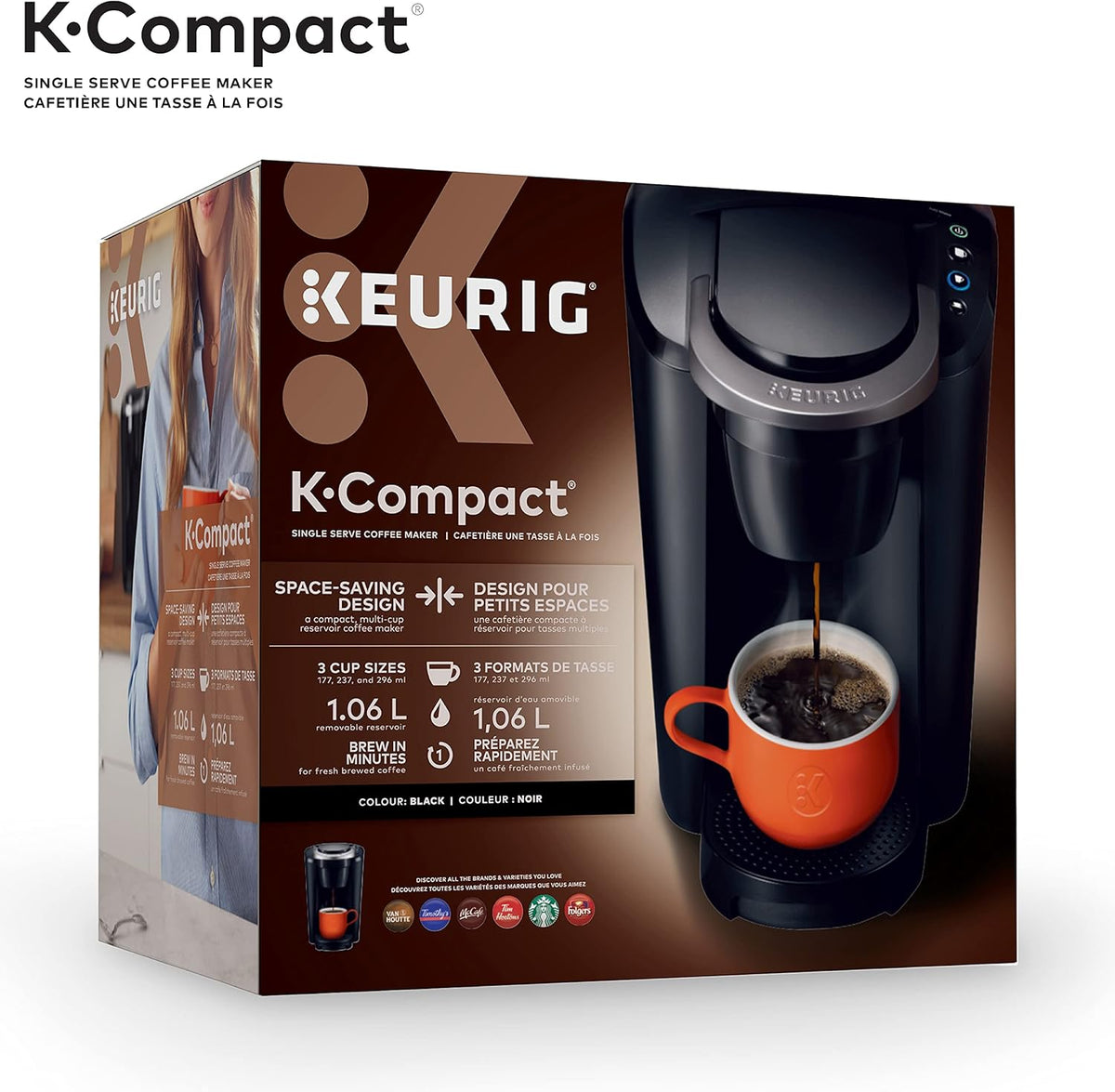 Single Serve Coffee Maker, 3 cups E31576