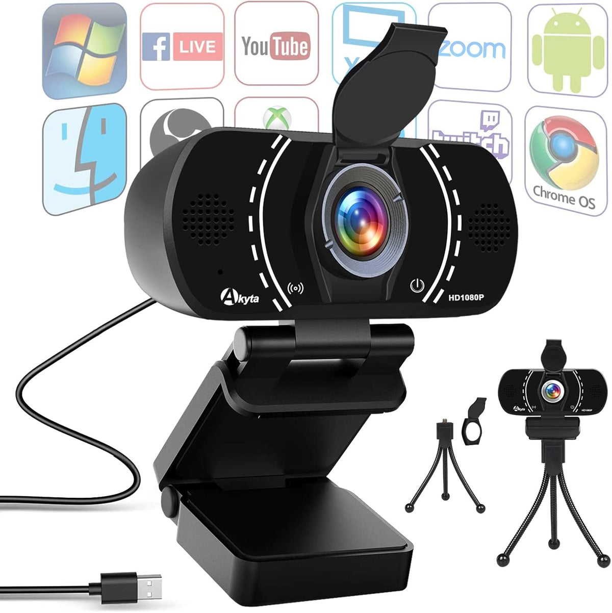 1080P HD Webcam with Microphone X119832
