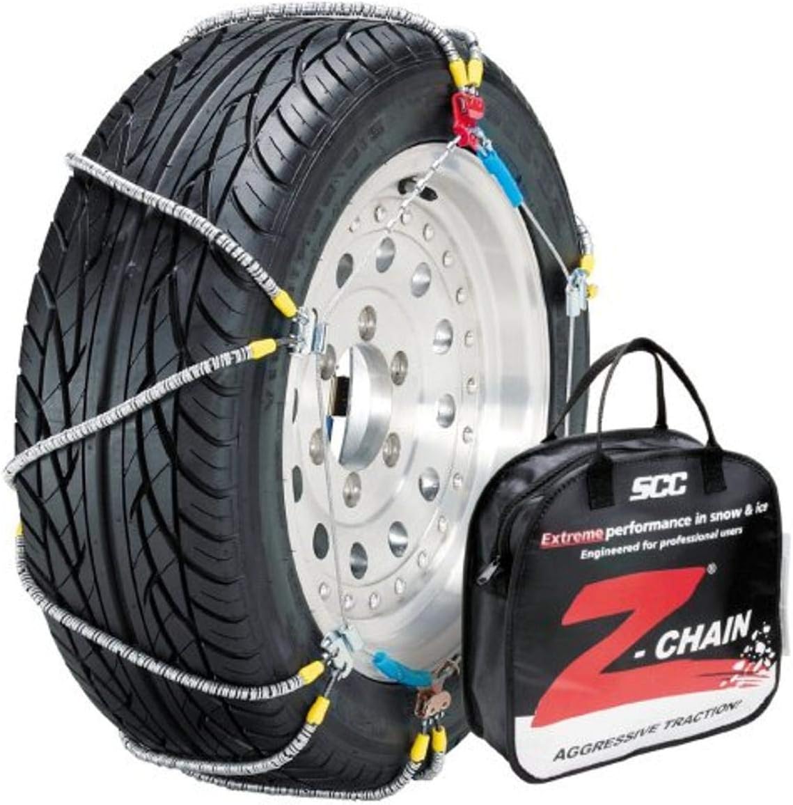 Set of 2 Silver Cable Tire Traction Chain B9200