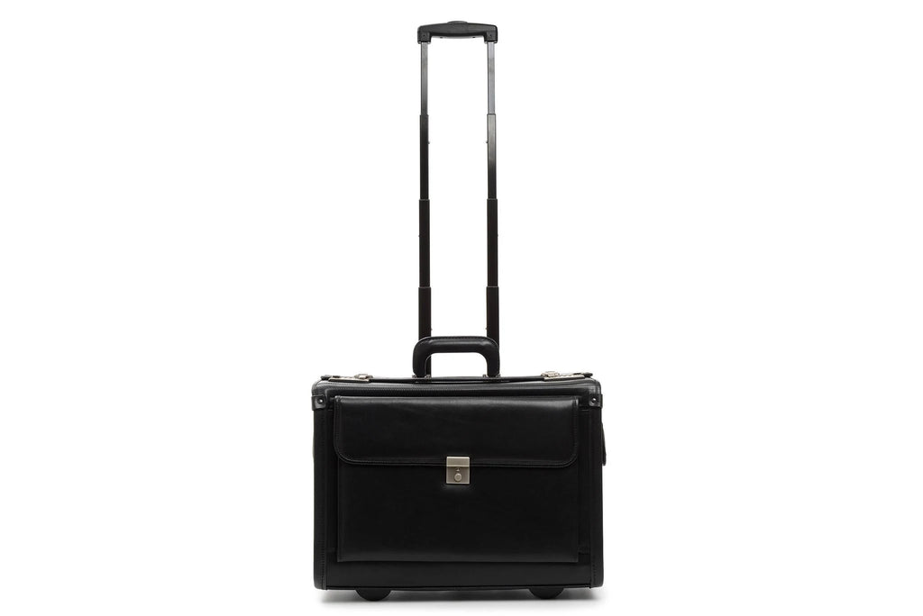 Wheeled Leather Catalog Case H33596