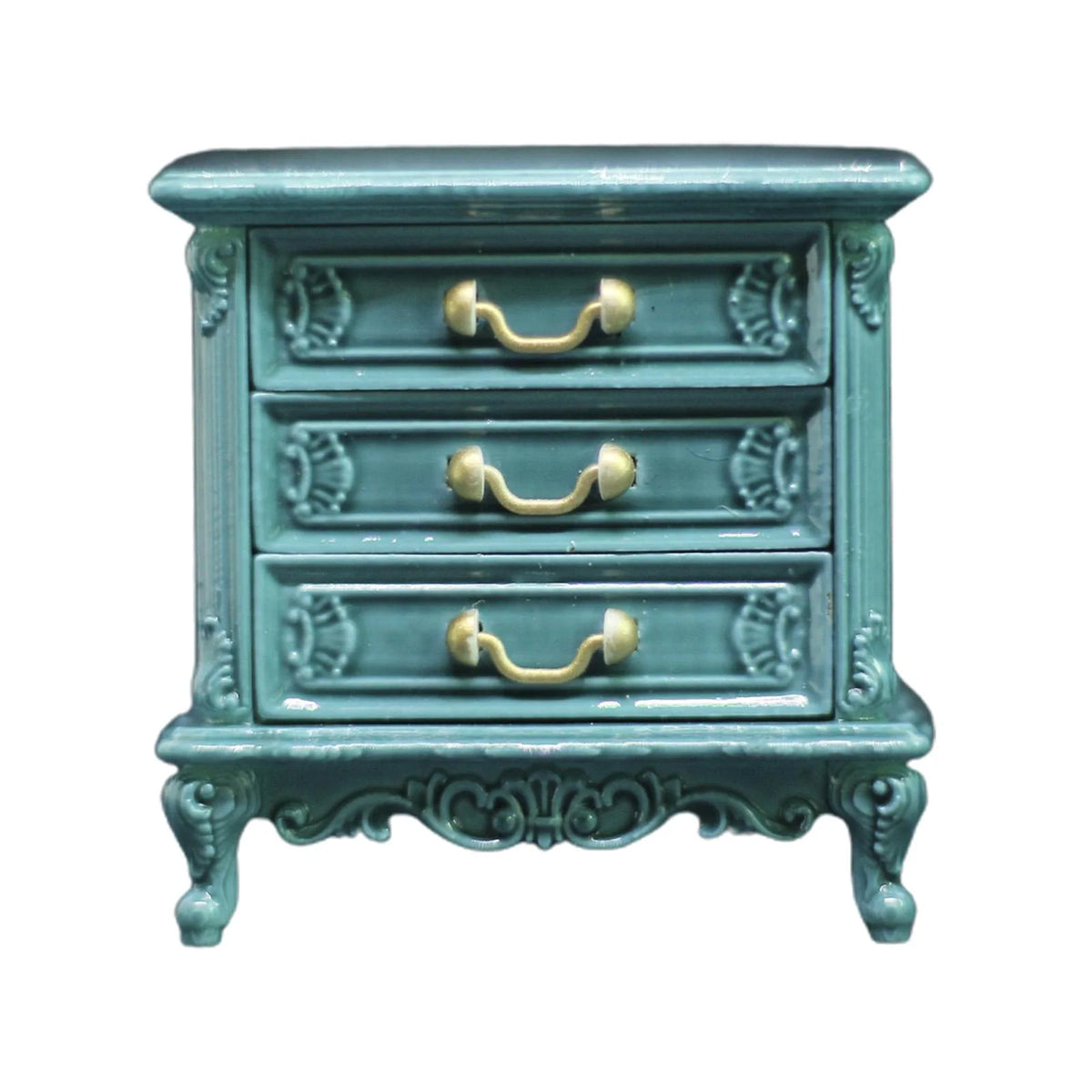 Dollhouse Miniature Wooden TV Cabinet F714