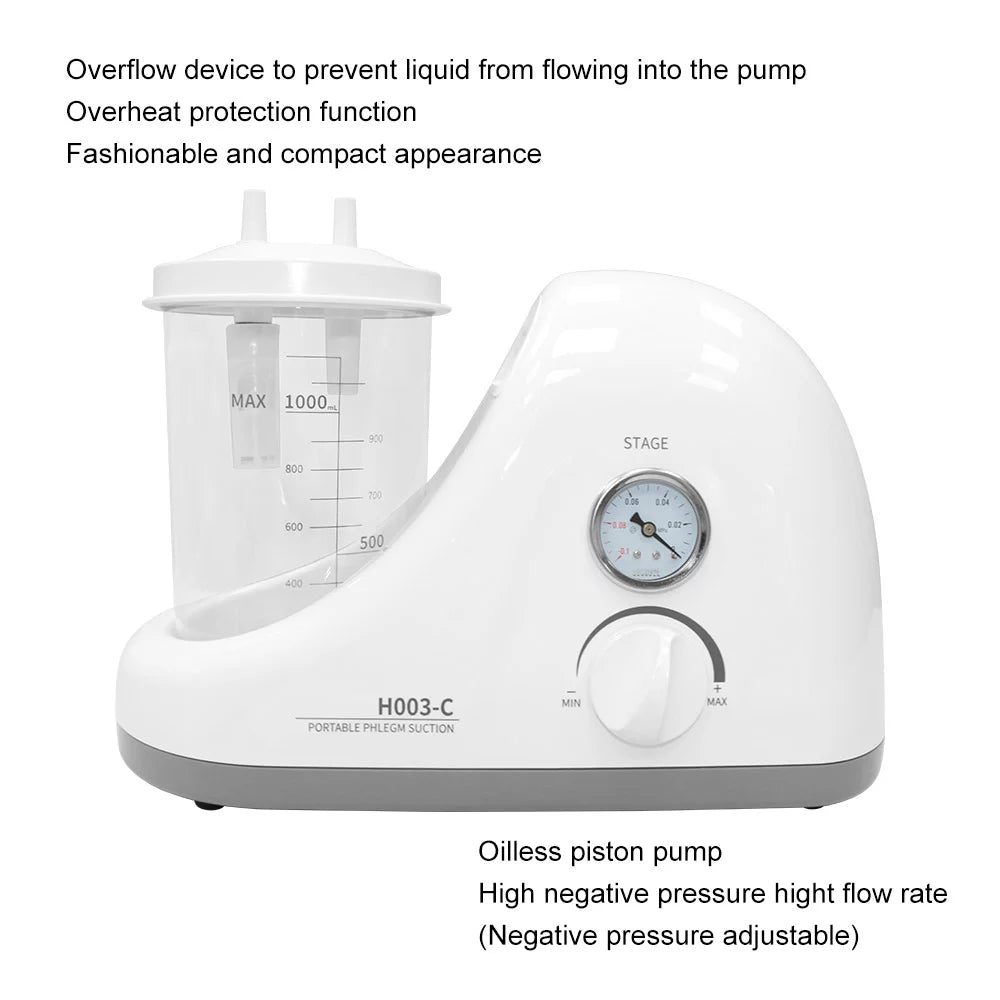 Portable Oil Free Vacuum Suction Unit D244