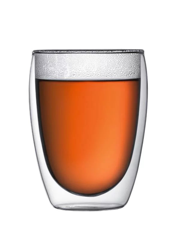Double-Wall Clear Coffee Mug, 12 Ounces Q43434