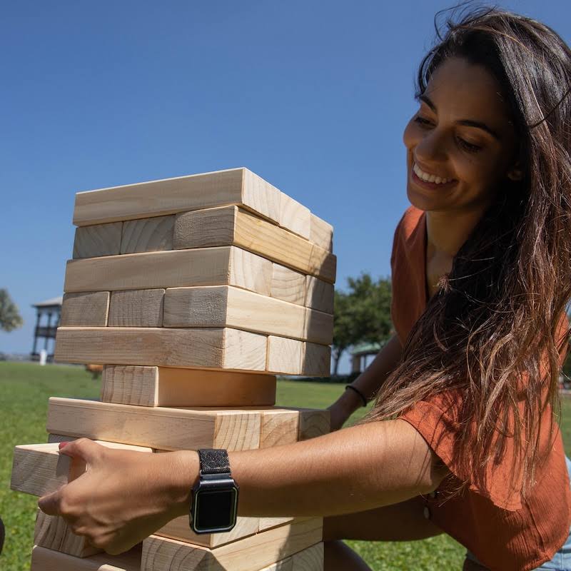 Giant Wooden Tumble Tower Game H874509