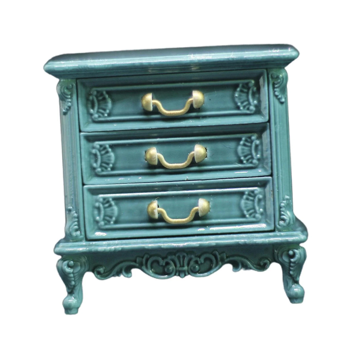 Dollhouse Miniature Wooden TV Cabinet F714