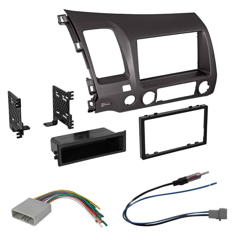 Single 2 DIN Car Radio Stereo Dash Kit Harness I1002