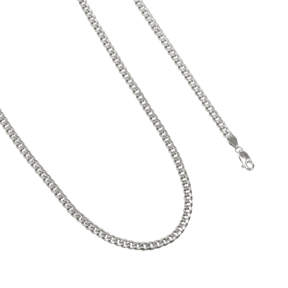 10k White Gold Miami Cuban Link Chain Necklace 16" - 30" P82369