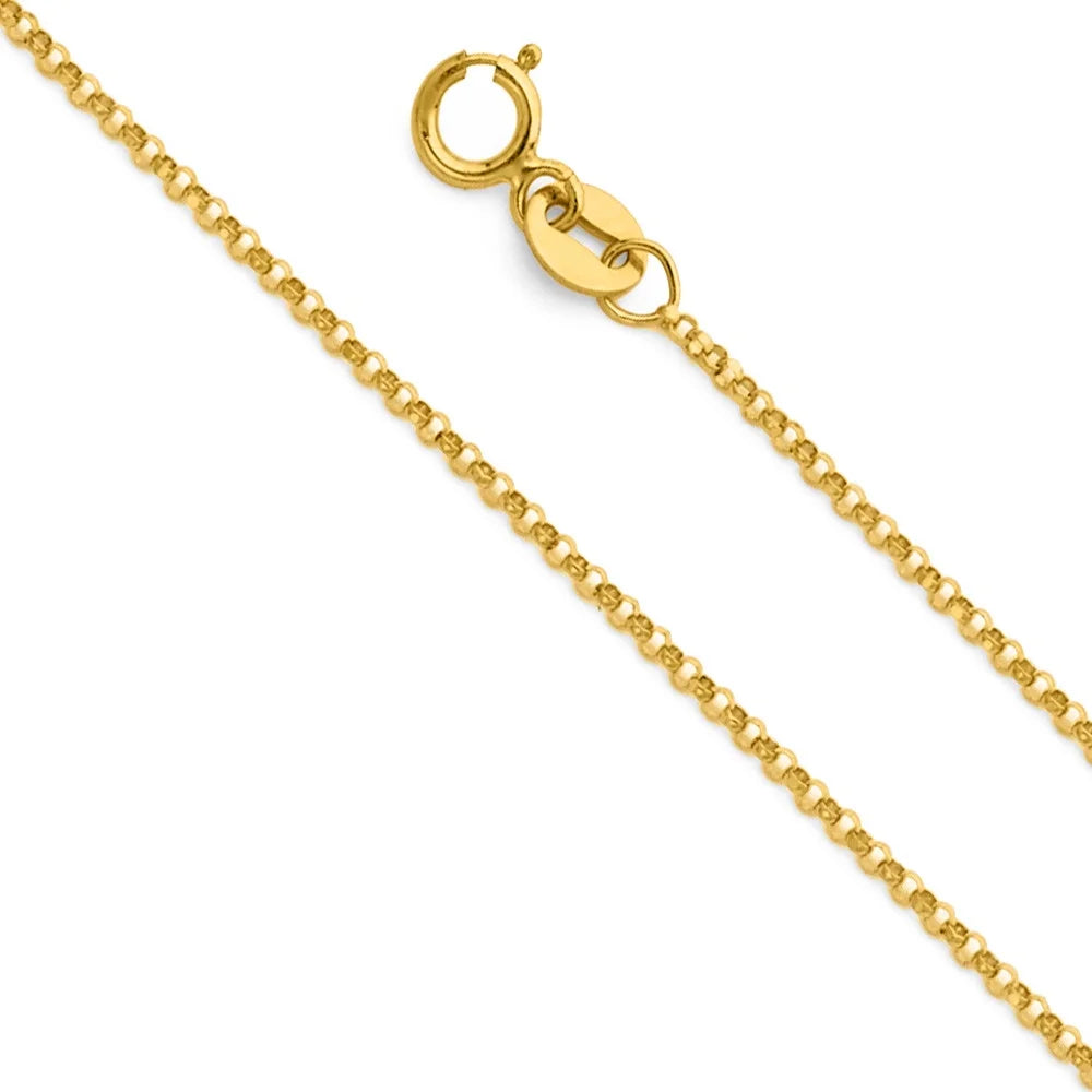14K Yellow Gold Diamond-Cut Heart-Shaped Initial Letter Pendant with 16" Chain Necklace L6975