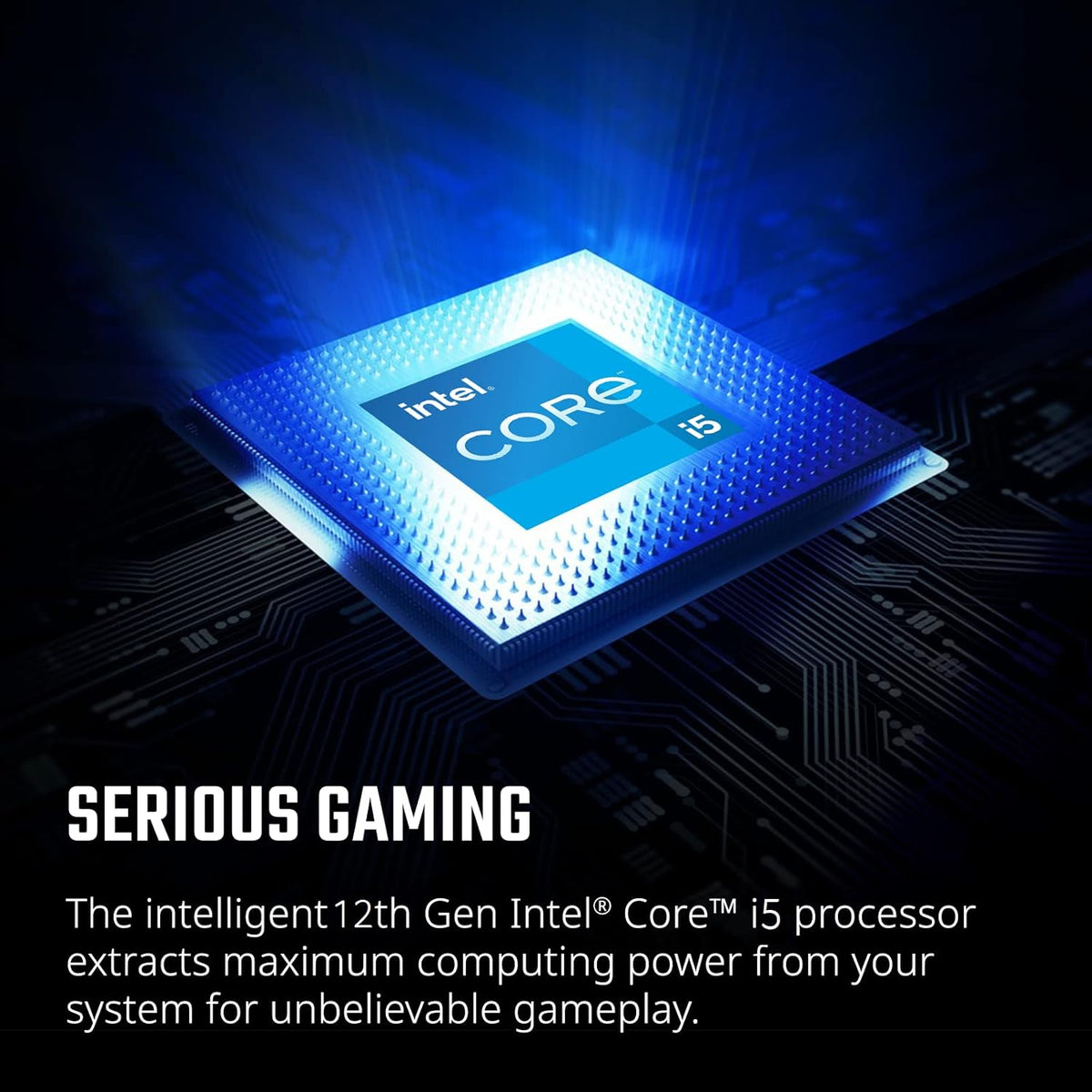 Gaming Laptop with Core i5-12500H, NVIDIA GeForce RTX 3050, and 21.5 Inch Full HD IPS Monitor Q508200
