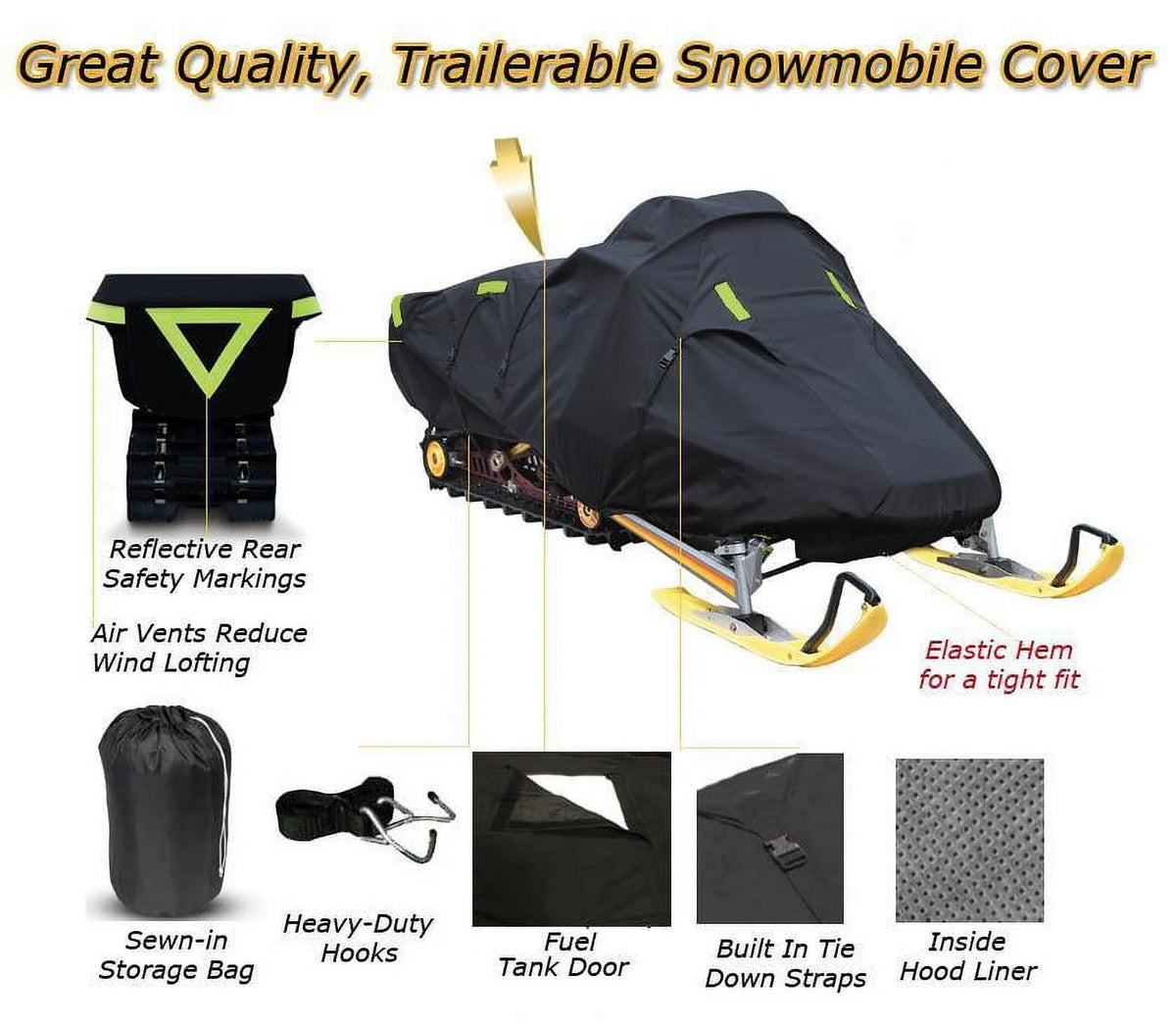 Trailerable 600 Denier Snowmobile Cover R981397