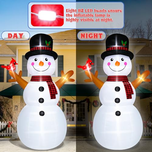 16FT Christmas Inflatable Snowman Outdoor Decorations with LED Lights Y6920