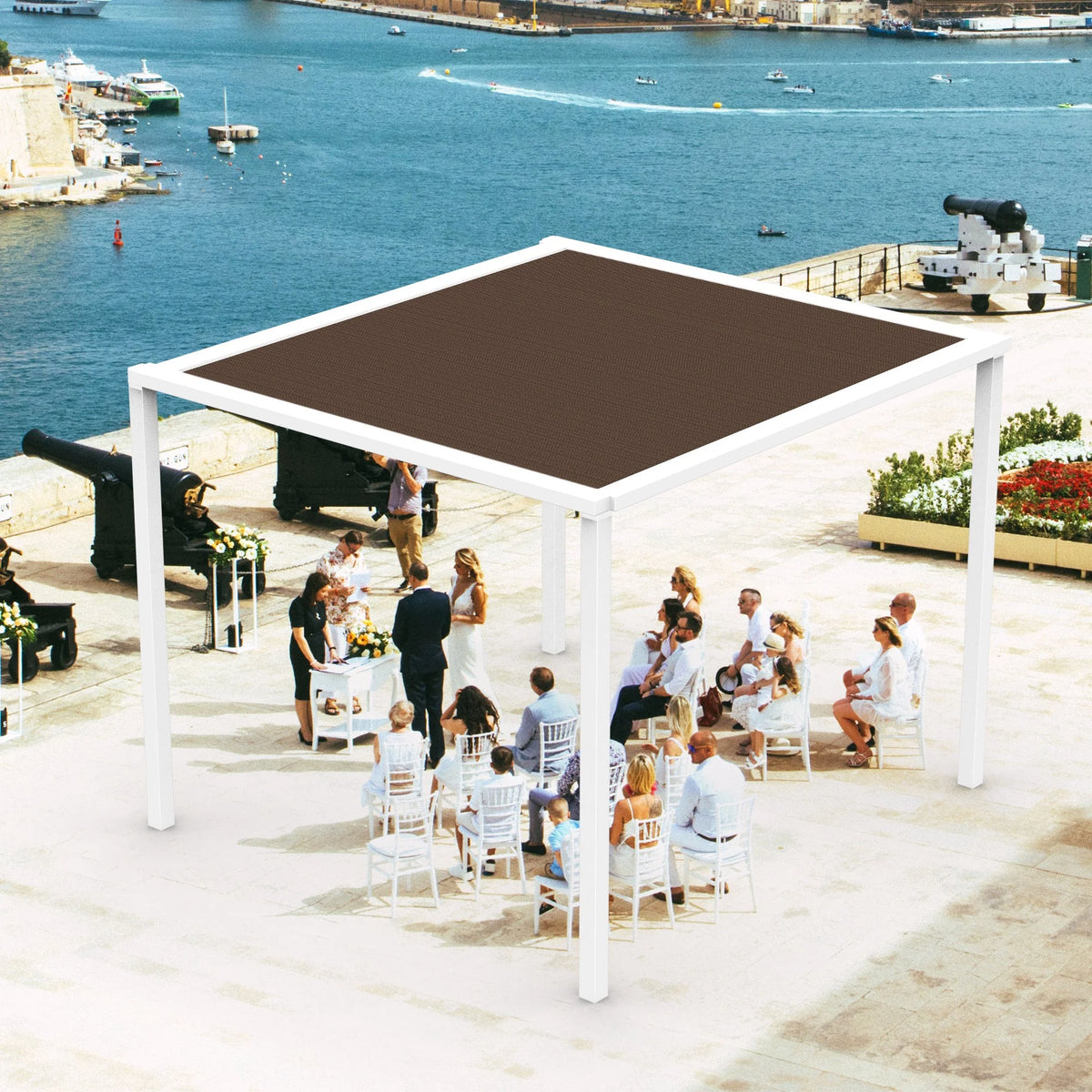 10 x 10 FT Mocha Shade Cloth Tarp X9513