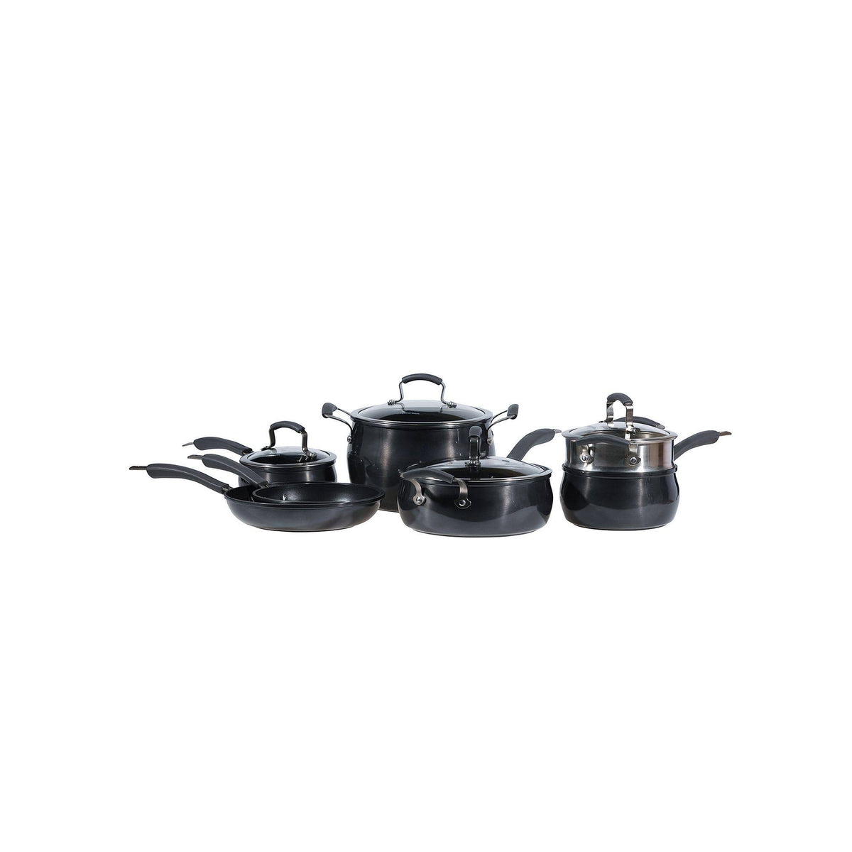Translucent Aluminum Nonstick 11-Piece Cookware Set Y11429
