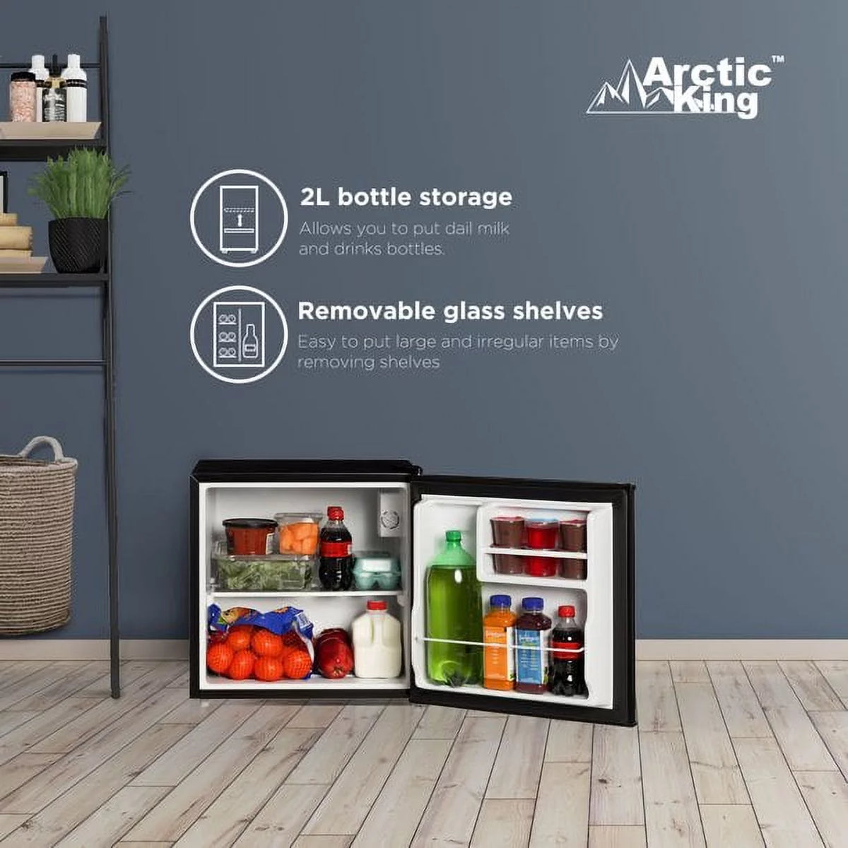 1.7 Cu ft Black Mini Fridge W74437