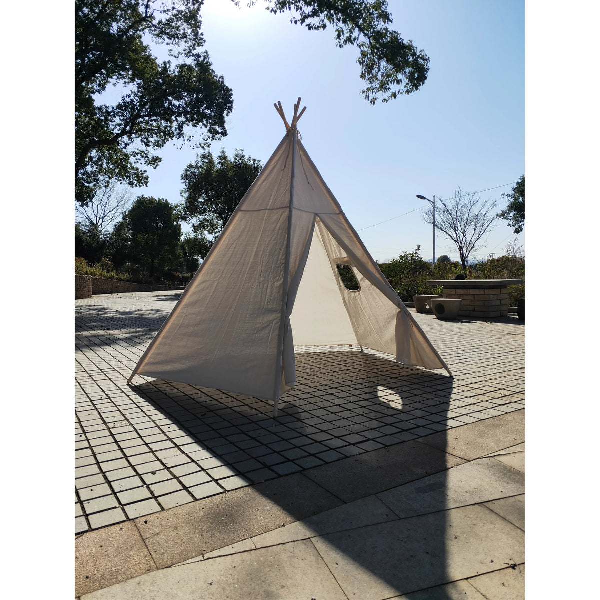 8 Ft OffWhite Teepee Tent R241191