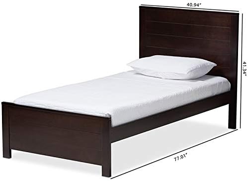 Twin Platform Bed in Espresso K362