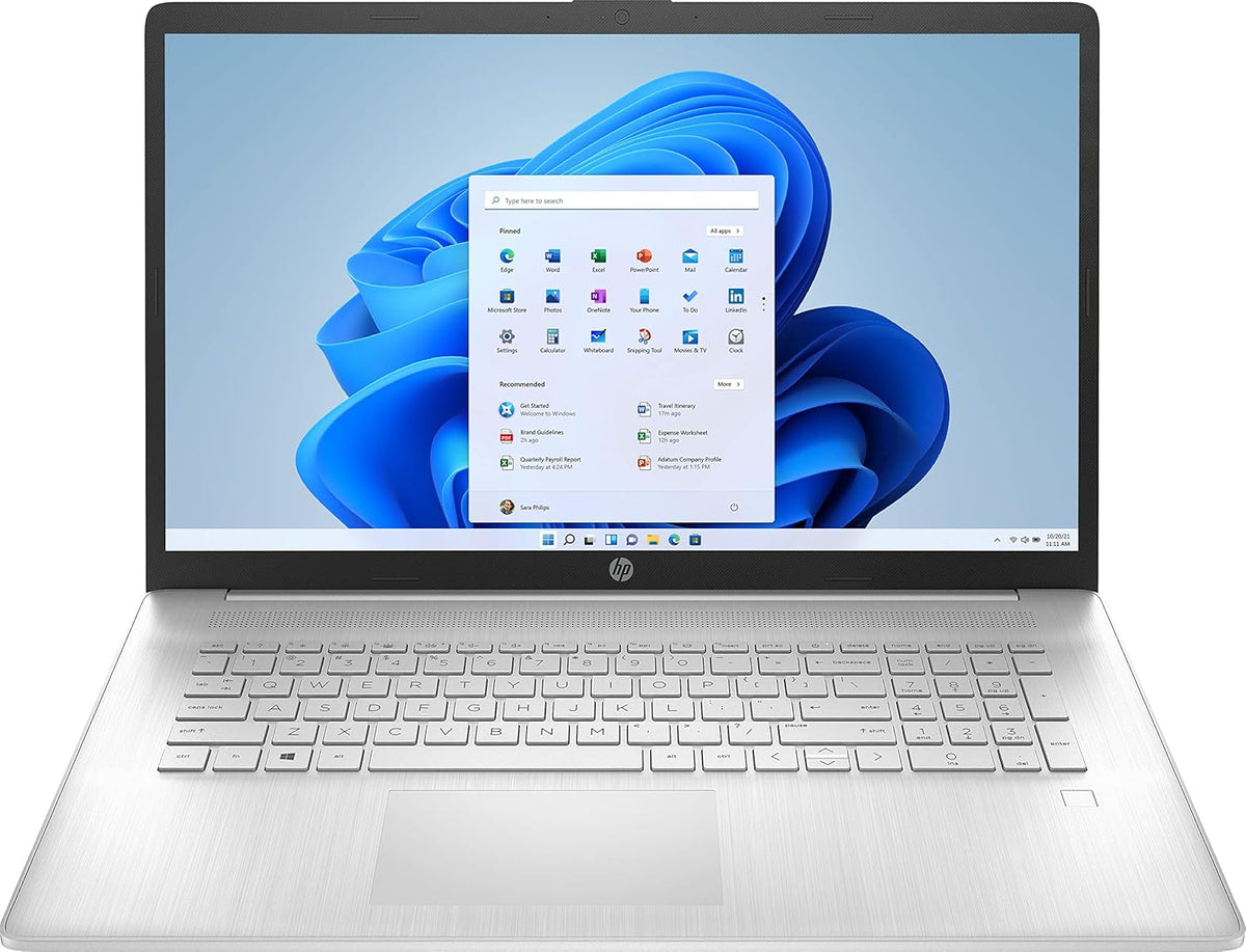 17.3'' Full HD Screen AMD Ryzen 5 5500U 16GB RAM 512GB SSD + 1TB HDD Windows 11 Home Natural Silver Laptop G8792