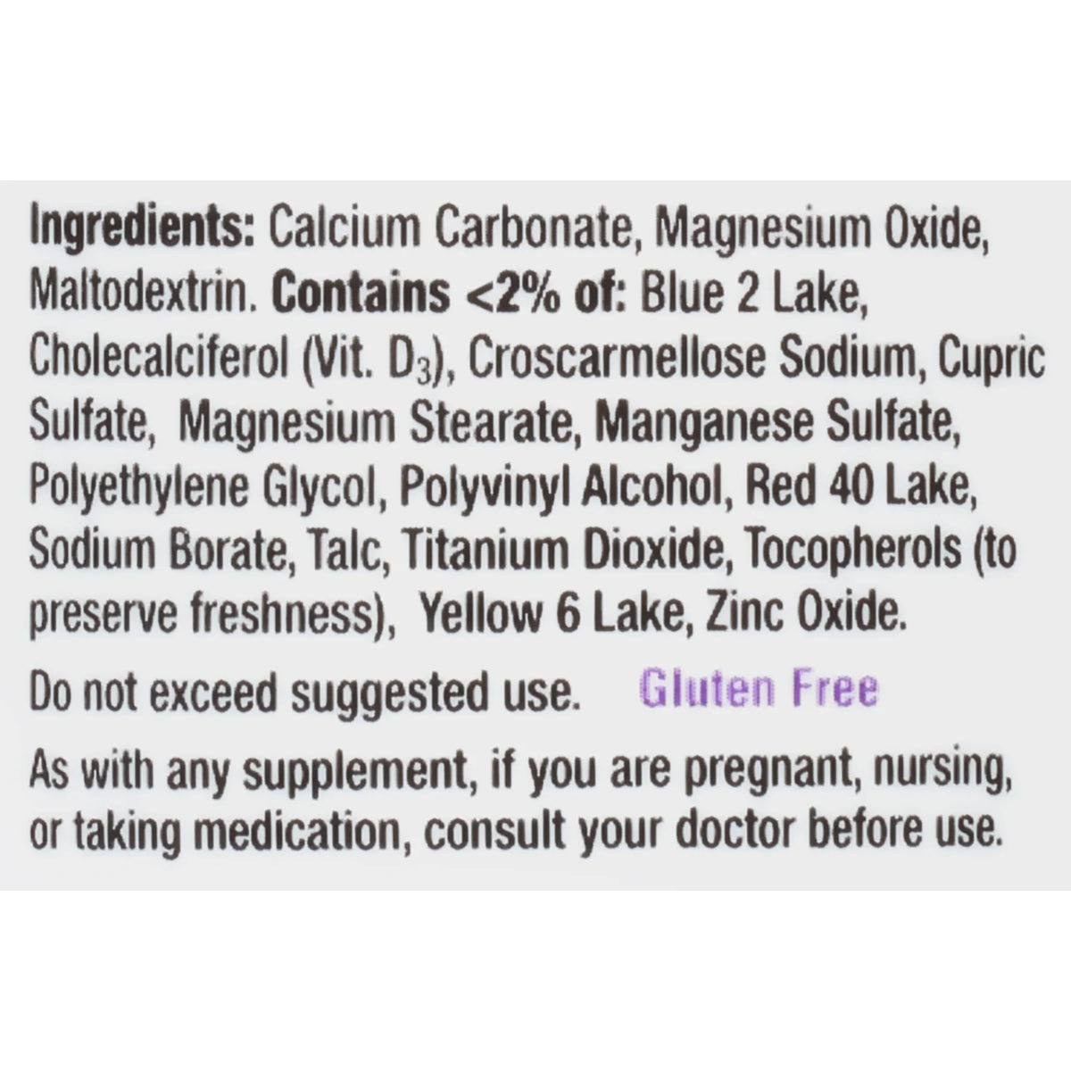 Calcium Vitamin D Supplement 120 Count X9053