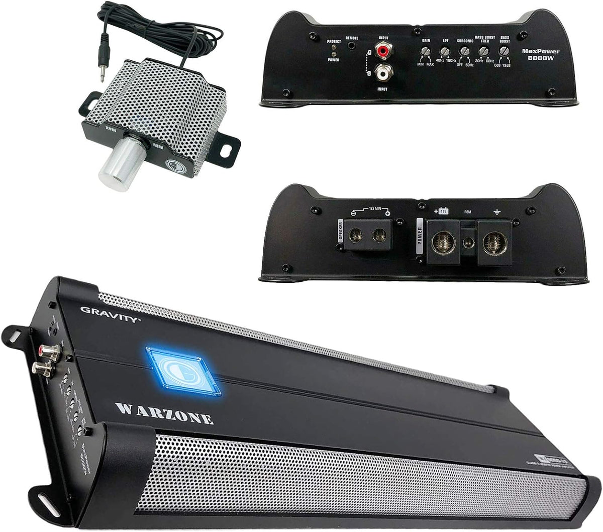 8000 Watts 1 Ohm Stable Monoblock Car Audio Amplifier T539
