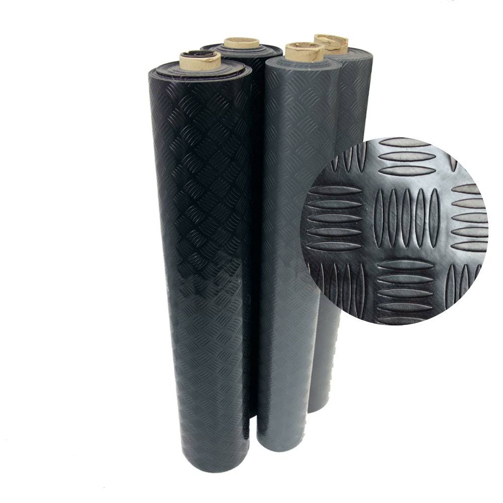 Black Rubber Flooring Rolls U11043