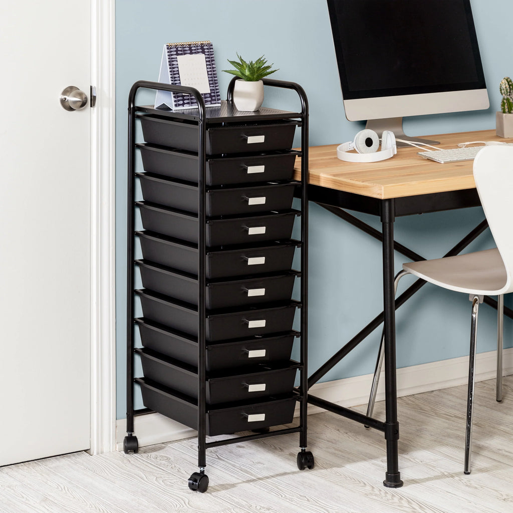 10 Drawer Rolling Cart E63345