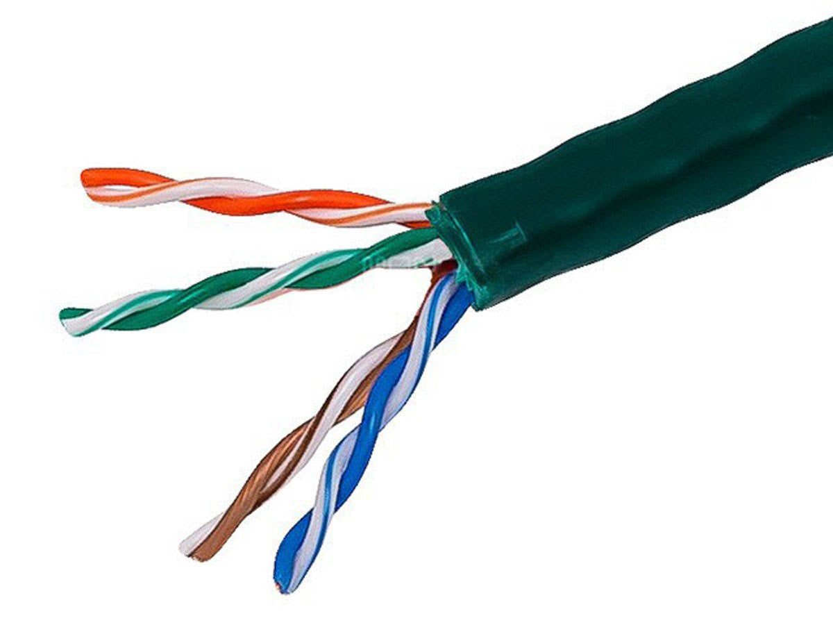 Green CAT 5e UTP Bulk Cable 1000 ft X436